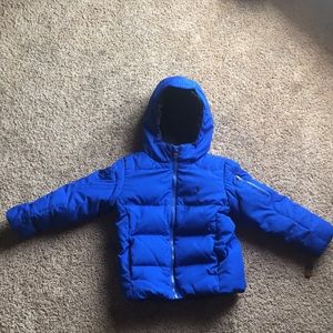 Polo coat/ blue/ down feathers!